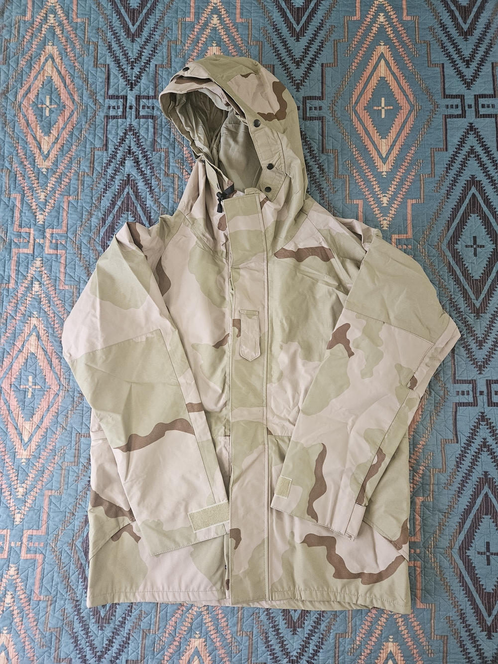 U.S. Army Desert Camouflage Hooded Gor Tex Parka.